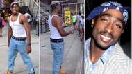 "See resemblance": Late Tupac Shakur's look-alike causes stir as he storms the streets in viral video