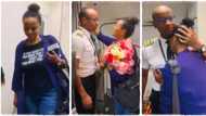 "She worked hard for 20 years": Mother who trained her son as pilot cries as he flies her home
