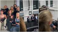 Video captures moment Obama keeps clapping after hearing lady and her choir Sing, many react