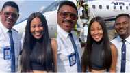 BBNaija Erica all smiles as she meets actress Omotola Jalade's husband