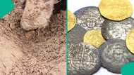 Two lucky people discover treasure trove of gold and silver coins dumped 500 years ago