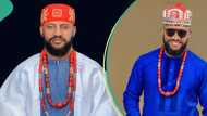 "It's just the beginning": Yul Edochie performs miracle during online service, shares lady's testimony