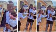 "Double blessing": Nigerian man celebrates as he graduates a father after entering university single