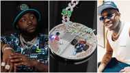 "My little brother is making money": Davido gushes over Zlatan’s multi-million naira diamond necklace