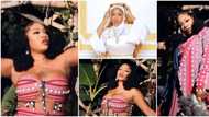 Toyin Lawani dresses up as hot and sultry traditionalist after facing backlash for rocking racy nun outfit