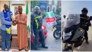 Courageous London to Lagos biker hosted in Senegal by Nigerian ambassador, shares nice photos, many react