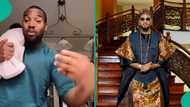 Kunle Remi cries out after daughter showed him 'pepper' while baby sitting: "Back her with wrapper"