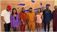 Videos emerge as Tonto Dikeh's ex-hubby Olakunle Churchill hosts BBNaija 6 finalists to lavish dinner