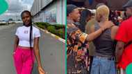 Lady spots fast-rising Nigerian singer in slippers at market, videos him unawares