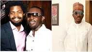 "This is Basketmouth and a fan": Comedian Bovi reacts to colleague's old viral picture with AY
