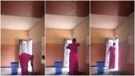 Reactions as woman steals church offering & pretends to pray upon being caught in video