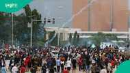 Protest rocks federal high court over deregistration of opposition parties in Abuja