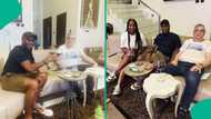 Clemens Westerhof reunites with Jay Jay Okocha, shows off beautiful wife, photos