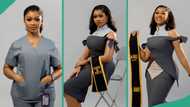 Lady with enchanting beauty graduates from university as radiologist, posts beautiful photos