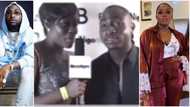 "I'm not gonna baff ever again, he just pecked me": Old video of Bisola interviewing young Davido surfaces