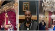 Photos from Adekunle Gold's visit to Louvre Museum as he compares palace with E-Money's house