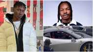 "Normally na family car": Video of Naira Marley's brother allegedly driving Zinoleesky's Ferrari causes a buzz