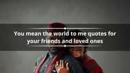 150+ you mean the world to me quotes for your friends and loved ones