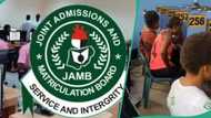 UTME 2024: Young lady feels the intensity of her JAMB exam, takes quick nap in hall