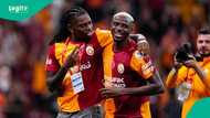 Heartwarming moment Osimhen gifts penalty to teammate Rafael Leao to score first Galatasaray goal, video