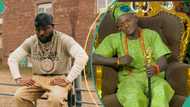 Davido laughs at Portable as he makes fun of his Odogwu Bar, fans react: “Zazu dey find ring light”