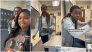 "He loves you": Cute video of male student who always visits his pretty teacher's office causes stir