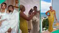 ChividoMiami: Emotional moment Chioma got moved to tears before walking down aisle goes viral