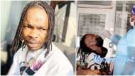 Mafo crooner Naira Marley gets jittery while taking COVID-19 test, bursts into fits of laughter