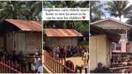 Video emerges as neighbours carry old man's house to a new location to keep him close to his kids