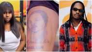 Mohbad: Mandy Kiss regrets ever tattooing Naira Marley’s face on her laps, she cleans it in video
