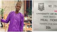 Nigerian man stuns the internet with 1973 meal ticket of University of Ibadan when food was sold at 25 kobo