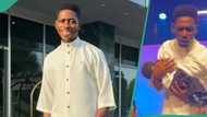 “Him don turn pastor?” Moses Bliss dedicates baby, Dare Bliss named after him, fans react