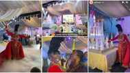 Regal entrance, huge castle cake, lavish decoration, money rents the air as influencer Ashmusy marks birthday