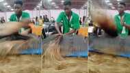 "This job wasted 7 years of my life": Nigerian man working at hair factory causes stir with video at workplace