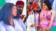 Peggy Ovire shuts down divorce rumours with video of her & husband Frederick Leonard on set