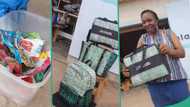 Waste to wealth: Creative Nigerian lady, Adejoke Lasisi, turns detergent sachets to lovely bags