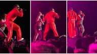 Wizkid and Tems hug on stage as they perform Essence together for the first time in US, crowd goes gaga
