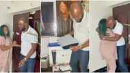 God when? Reactions as wife melts hearts online, surprises hubby with PS 5, other gifts in cute video