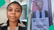 University graduate's CGPA goes viral after it was printed on billboard, people react to video