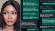 "I regret helping her": Lady who sent cash to domestic violence victim leaks embarassing chat