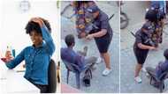 Mad man replies female evangelist trying to cure him with prayers in video, says, "I don hear, abeg dey go"