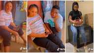 'I bless the day we met': 25-year-old Nigerian man shows off his older girlfriend who is 32, video causes stir