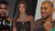 Drama as Ngannou shoots shot at Kim Kardashian ahead of fight with Anthony Joshua, fans worried