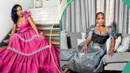 "Absolutely stunning": Actress Joselyn Dumas dazzles in pink maxi dress and flawless makeup