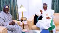Yanzu-yanzu: Tinubu ya kai wa Buhari ziyara (Hotuna)