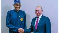 Shugaba Buhari ya gana da shugaban kasar Rasha, Vladimir Putin (Hotuna)