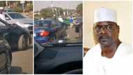 Nigerian senator spotted in Abuja controlling traffic in his agbada, viral video stirs mixed reactions