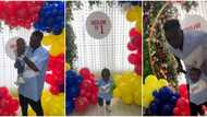Rapper Zlatan Ibile spotted doing daddy duties as he attends first birthday of his son Shiloh