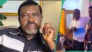 Kanayo O. Kanayo introduces son to filmmaking, sternly warns crew: “Don’t treat him like my son”