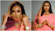 "Sunita": Fans shower Nancy Isime with Indian names as she dons sari ensemble